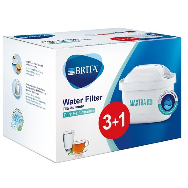 Комплект картриджів Brita Maxtra Pure Perfomance 3+1шт Brita Maxtra Pure Pack3+1 фото