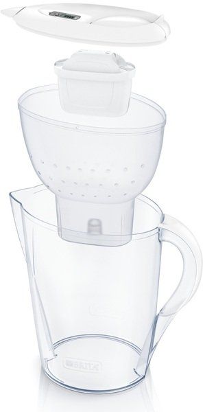 Фильтр-кувшин Brita Marella XL Memo + 3 картриджа 3.5 л (2 л очищенной воды) белый Brita Marella XL White +3 фото