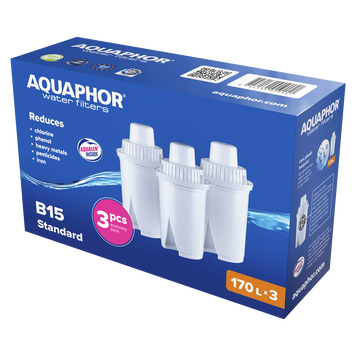 Картридж для фільтра Аквафор В15 (В100-15) (комплект із 3-х штук) Aquaphor В15 Pack3 фото