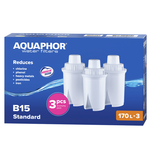 Картридж для фильтра Аквафор В15 (В100-15) (комплект з 3-х штук) Aquaphor В15 Pack3 фото